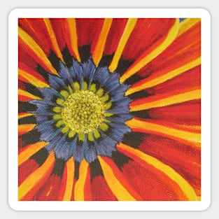 Gazania - Section of Painting Sticker